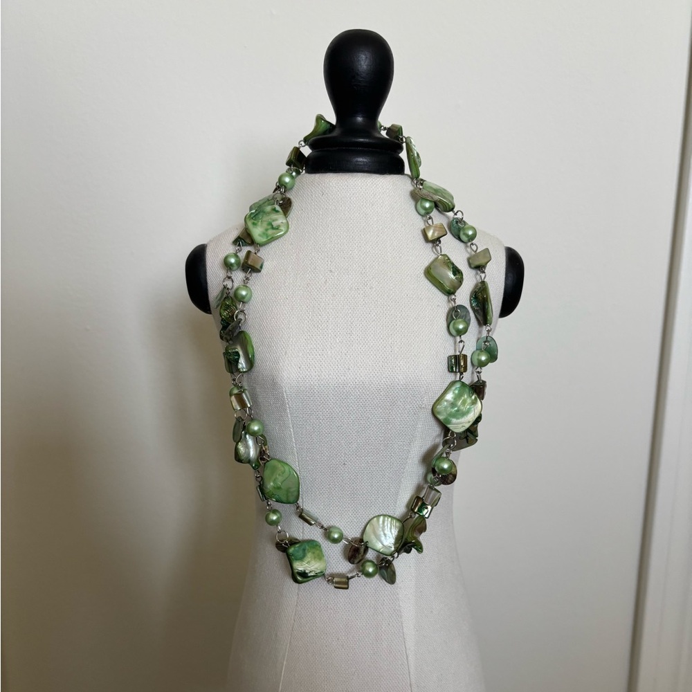 Green Beaded Necklace